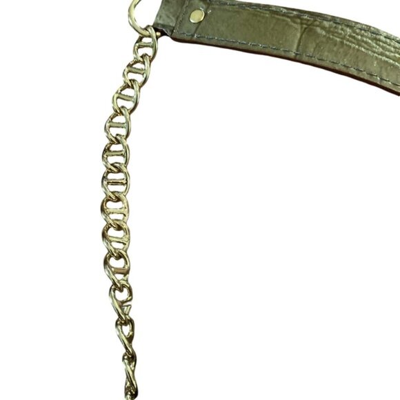 Kate Spade Wellesley Byrd Shoulder Bag – Green Croc Embossed, Gold Hardware, EUC - Picture 4 of 9